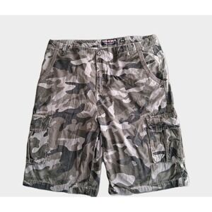 🔥 Ecko Unltd Men's Size 40 X 13" Camo Cargo Rip Stop Shorts Y2K